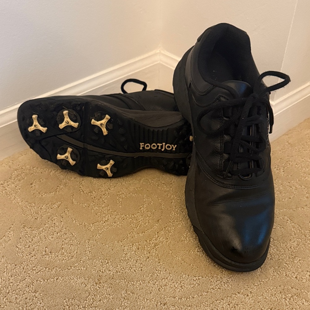 FootJoy Men's Black Greenjoys Athletic Golf Shoes 9.5